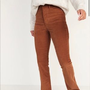 High waist corduroy jeans